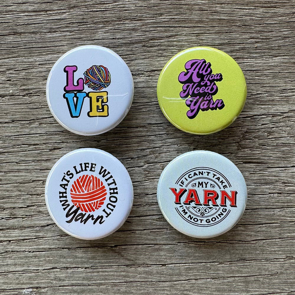 Yarn Lover Badge Set Pins