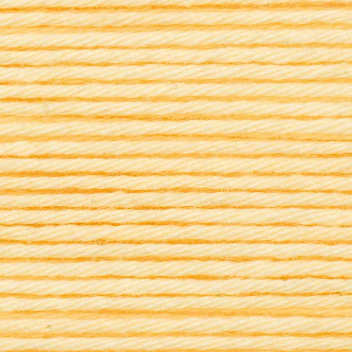 Close-up of yellow yarn texture