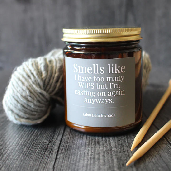 Coconut Soy Wax Candles for Knitters