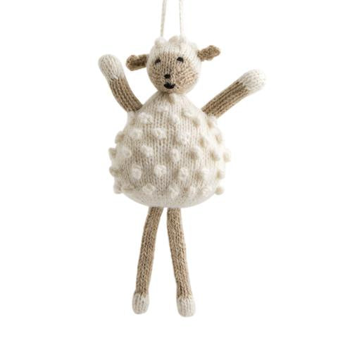 Global Goods Alpaca Sheep Ornament - Haus of Yarn