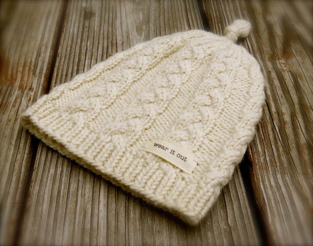 Knotted Cable Cap Pattern