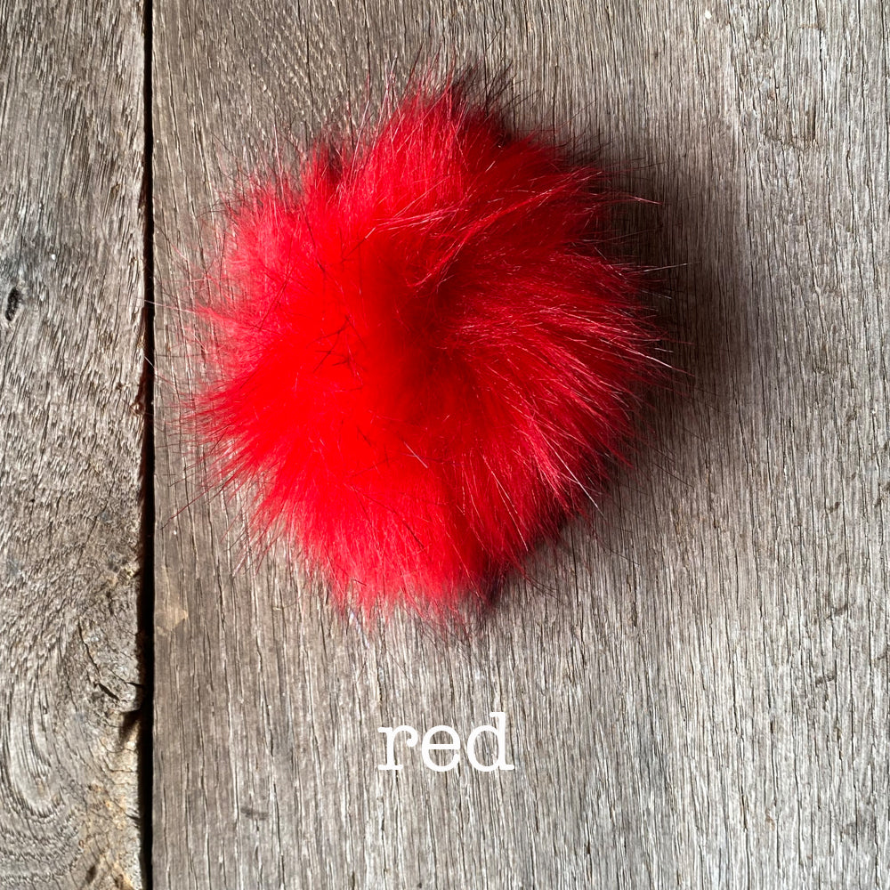 Faux Fur Mini PomPom