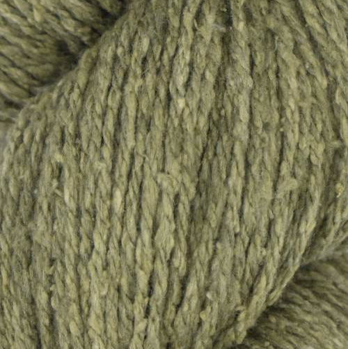 Close-up of a ball of green yarn