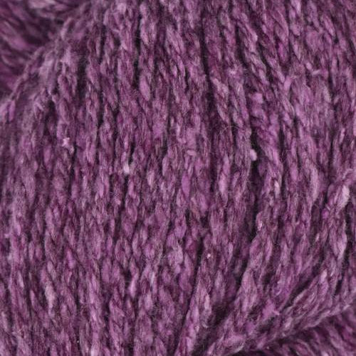 Close-up of a ball of purple yarn