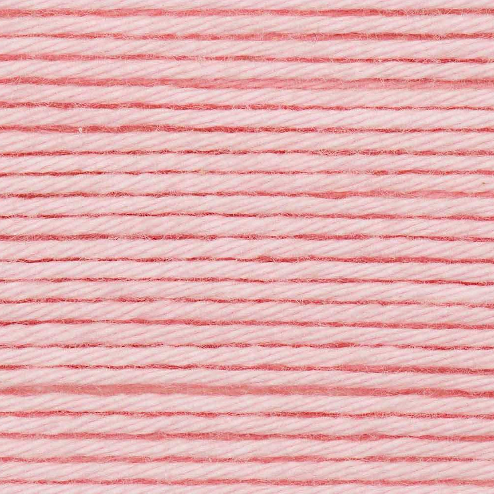 Close-up of pink yarn with a textured pattern