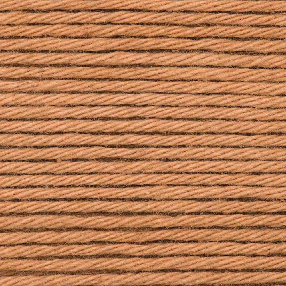 Close-up of brown yarn strands
