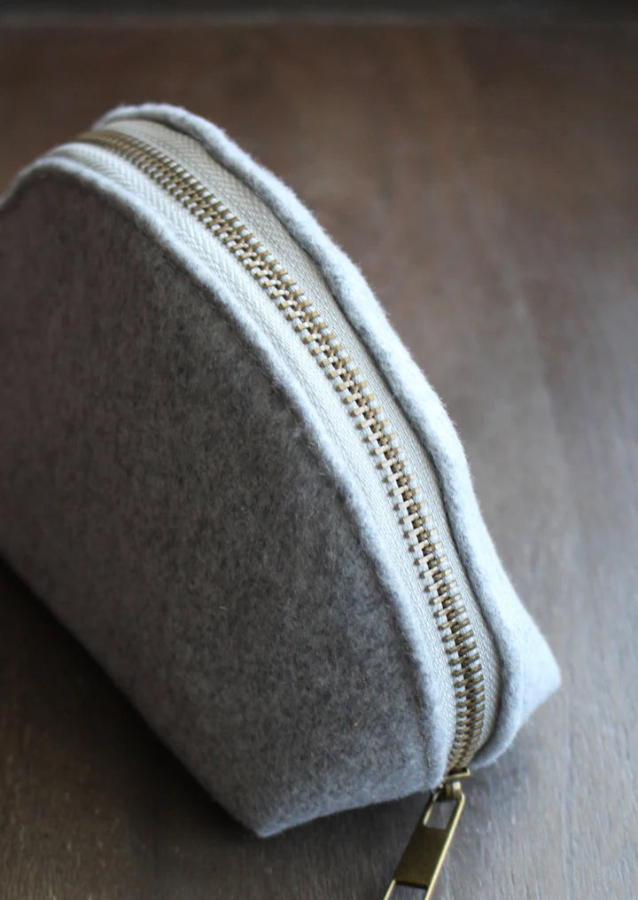 Woolen Zippered Notions Pouch