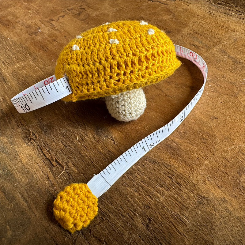 Crocheted Mushroom Tape Measure