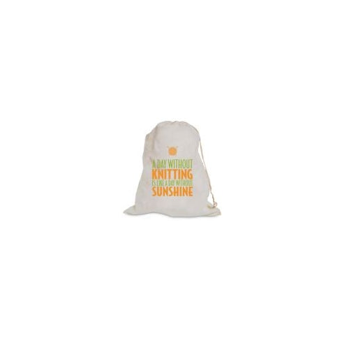 Knitterella Cotton Drawstring Bag