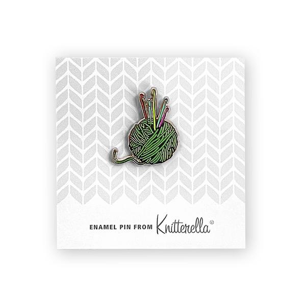 Knitterella Enamel Pin