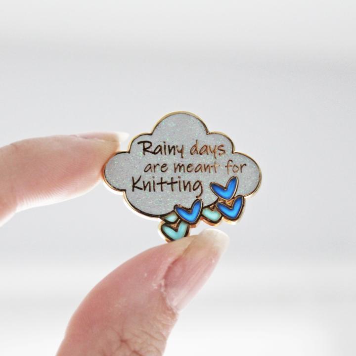 Twill & Print Hard Enamel Pin - Haus of Yarn