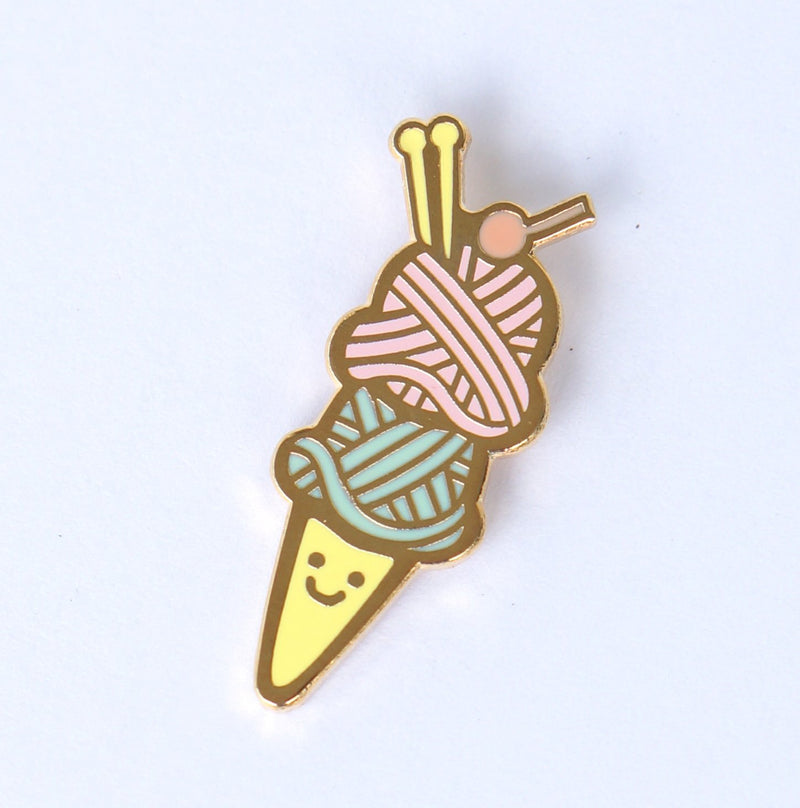 NerdBirdMakery Enamel Pin - Haus of Yarn
