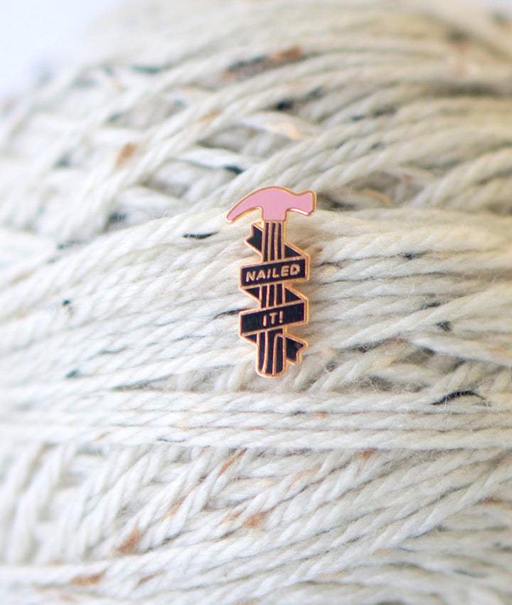 NerdBirdMakery Enamel Pin - Haus of Yarn
