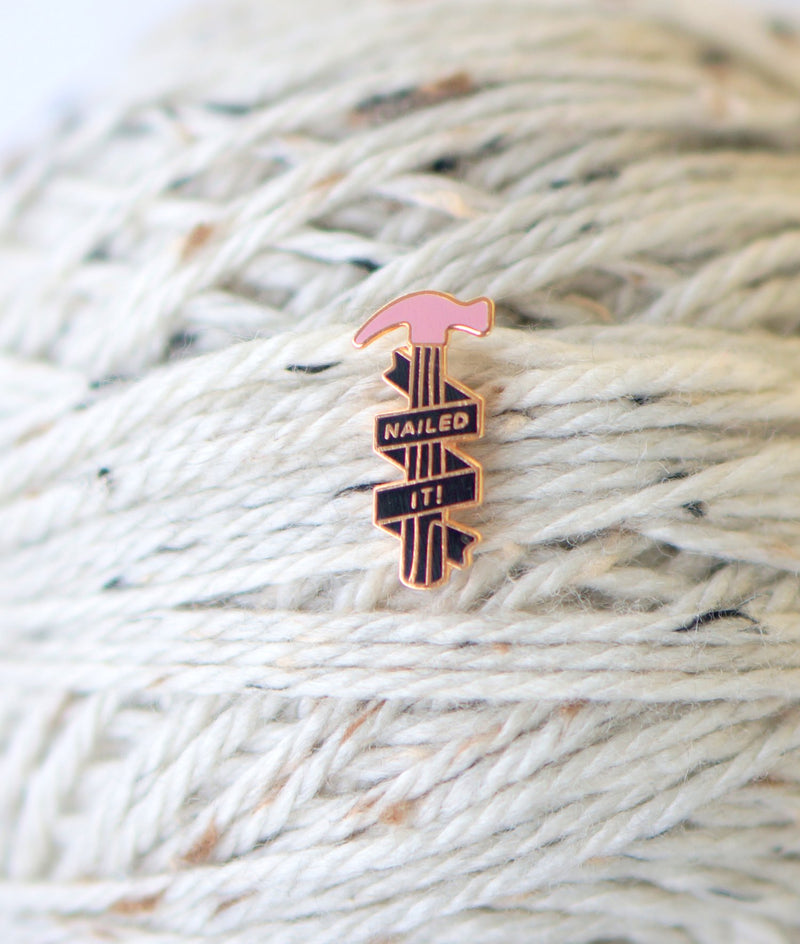 NerdBirdMakery Enamel Pin - Haus of Yarn