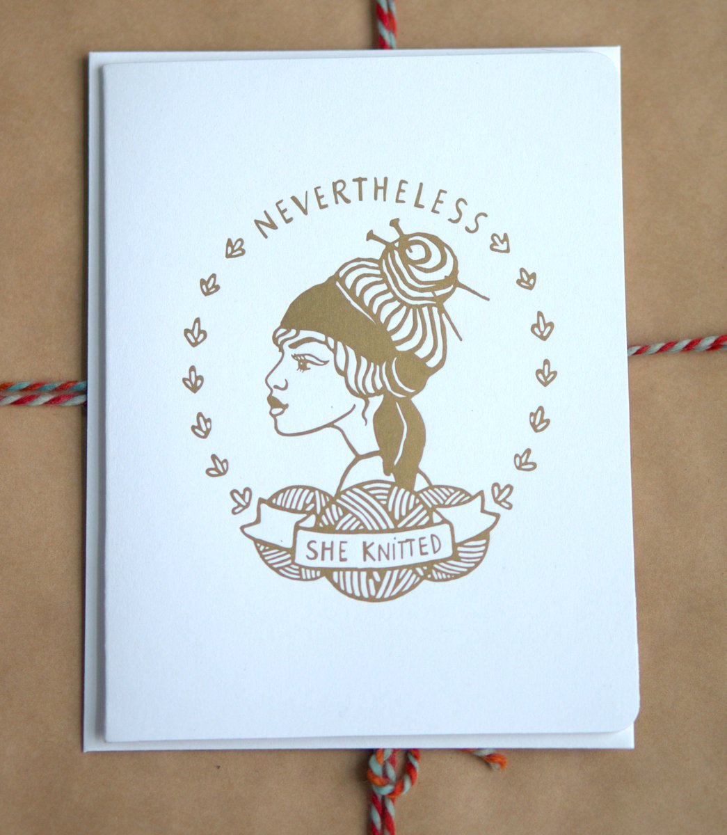 NerdBirdMakery Cards w envelopes - Haus of Yarn