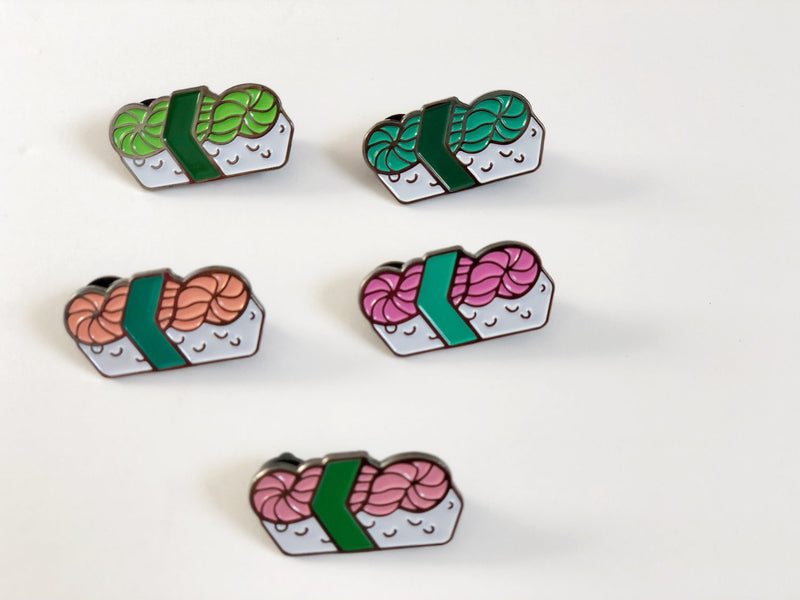 NerdBirdMakery Enamel Pin - Haus of Yarn