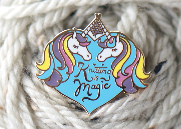 NerdBirdMakery Enamel Pin - Haus of Yarn