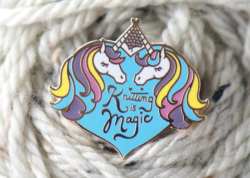 NerdBirdMakery Enamel Pin - Haus of Yarn