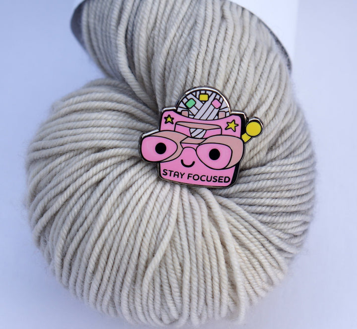 NerdBirdMakery Enamel Pin - Haus of Yarn