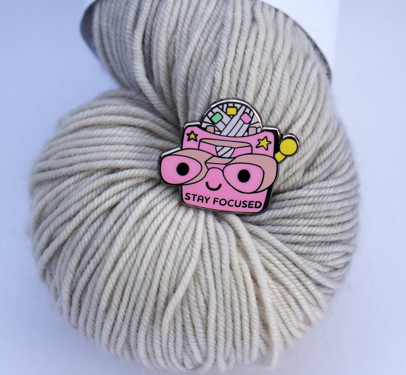 NerdBirdMakery Enamel Pin - Haus of Yarn