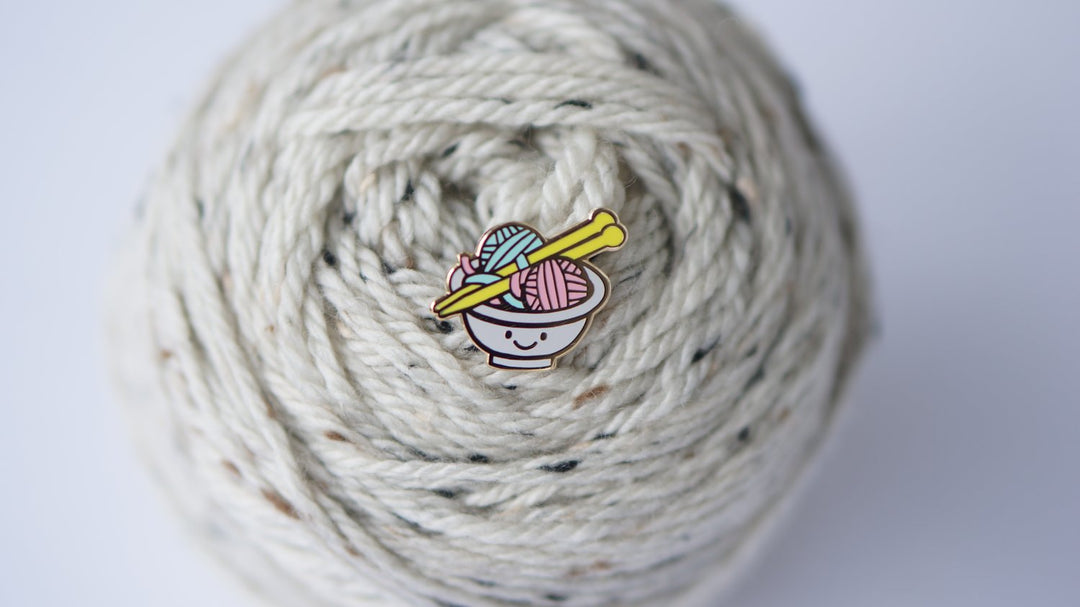 NerdBirdMakery Enamel Pin - Haus of Yarn
