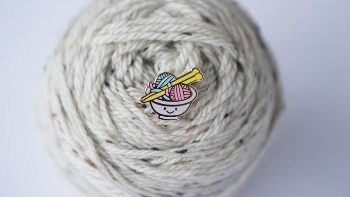 NerdBirdMakery Enamel Pin - Haus of Yarn