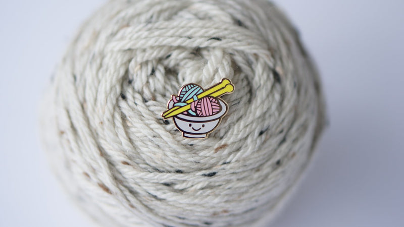NerdBirdMakery Enamel Pin - Haus of Yarn