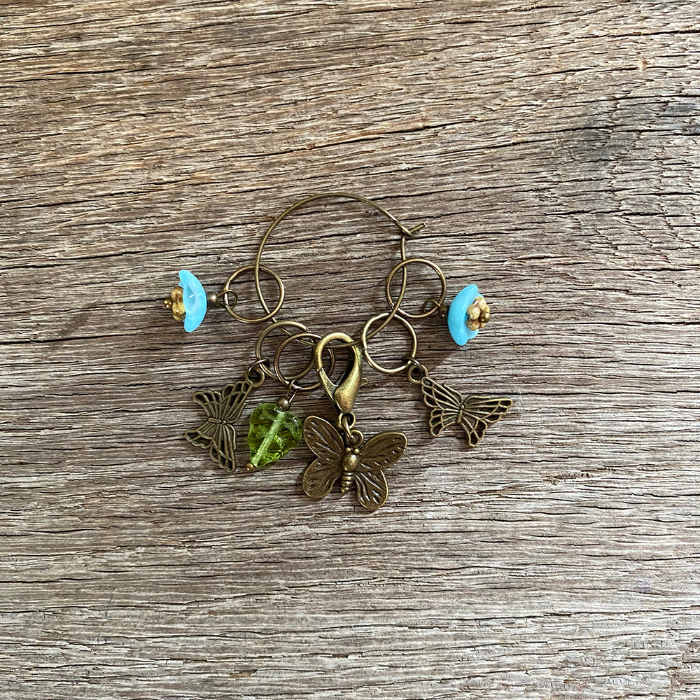 Garden Visitors Stitch Markers