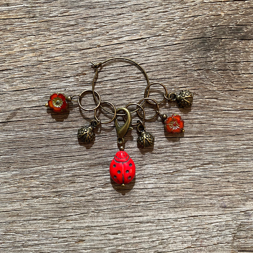 Garden Visitors Stitch Markers