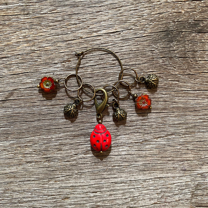 Garden Visitors Stitch Markers