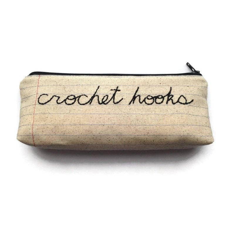 Montclair Made Zippered Crochet Hooks Bag