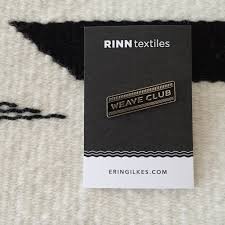 Rinn Textiles Weave Club Enamel Pin - Haus of Yarn