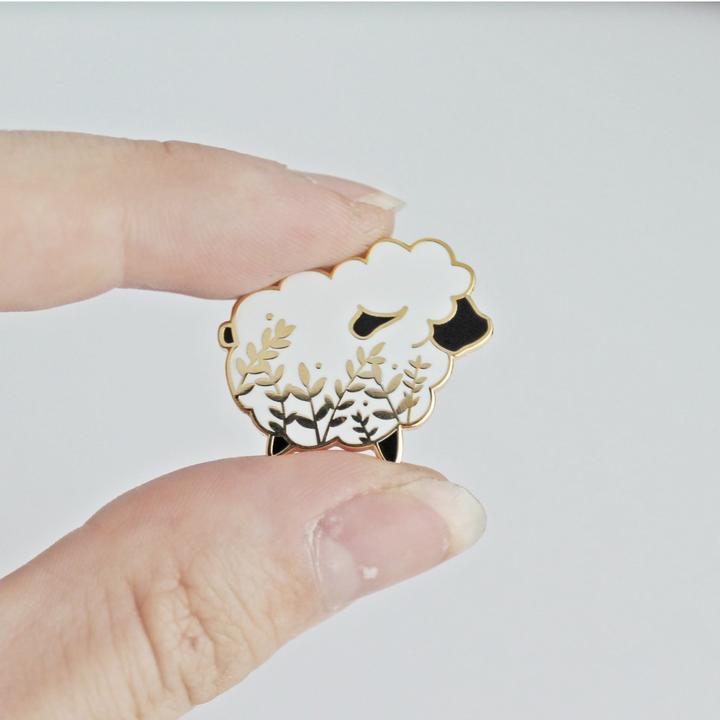 Twill & Print Hard Enamel Pin - Haus of Yarn