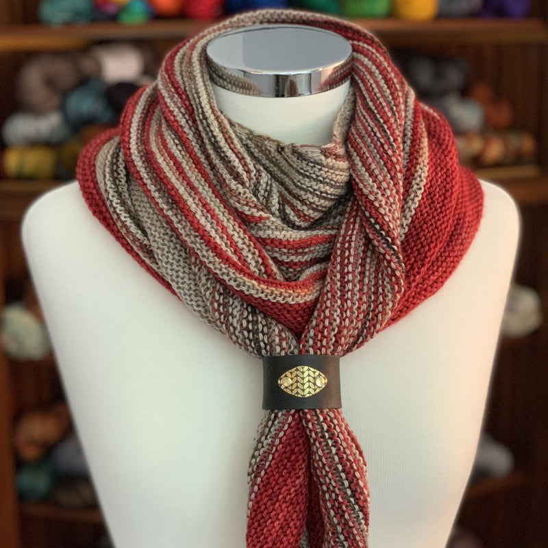 Sierra Leather Shawl Cuff - Haus of Yarn