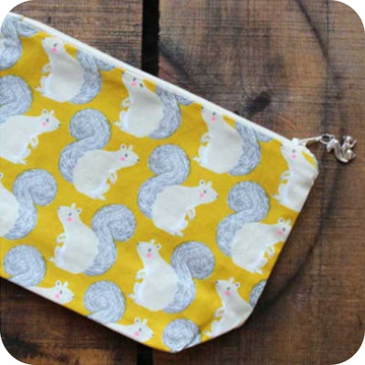 Yellow Squirrel Project Pouch - Haus of Yarn