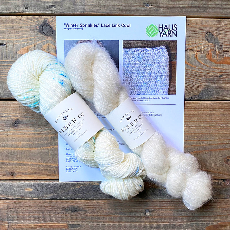 Winter Sprinkles Lace Link Cowl Kit